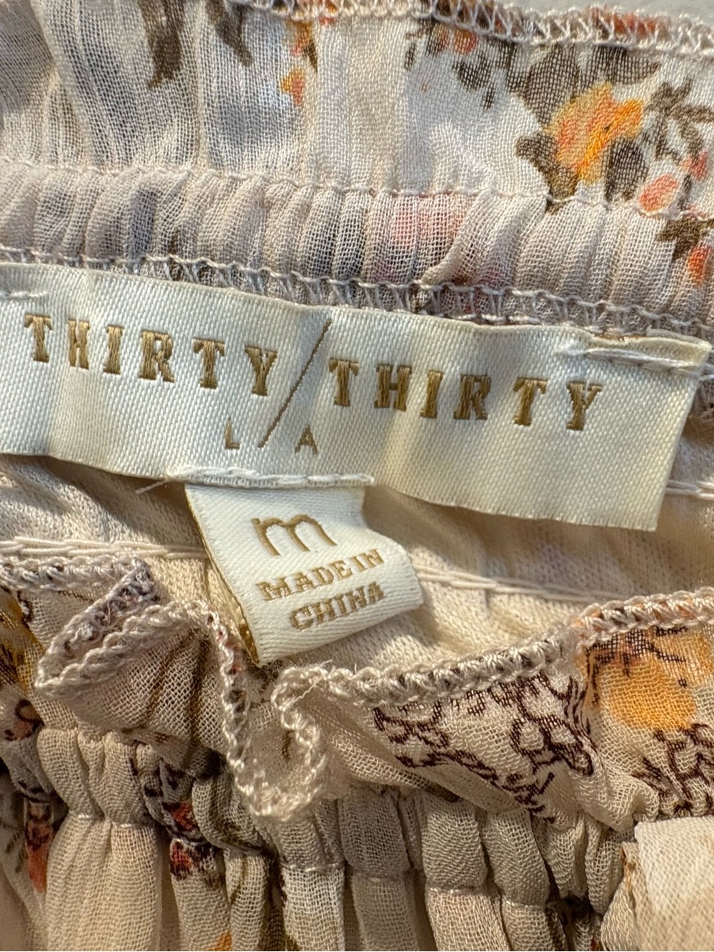 Floral Ruffle Top - Picture 3 of 4
